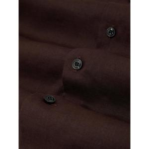 REISS Ruban Linen Cutaway-Collar Regular-Fit Shirt